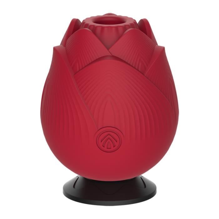 Rouge - Vibromasseur à succion vaginale en forme de Rose pour femme ...