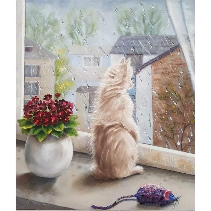 Peinture Par Numéro Chat Animal Dessin Sur Toile Peinture Par Numéro