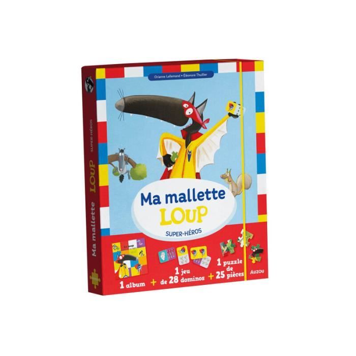 Puzzle de 25 pièces ma mallette loup super-héros Auzou