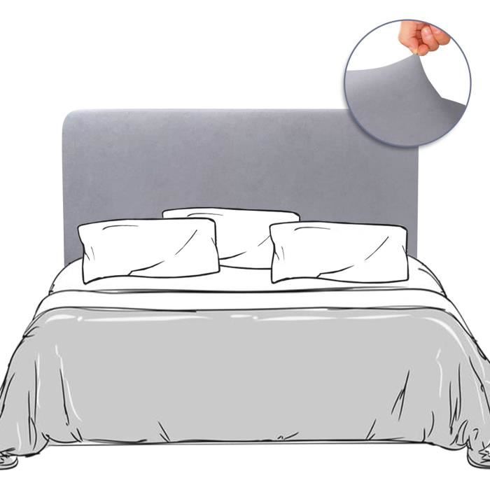 Housse Extensible Tête De Lit En Velours Matelassé - Protection Universelle, Lavable En Machine, Design Moderne à Carreaux Multicolores