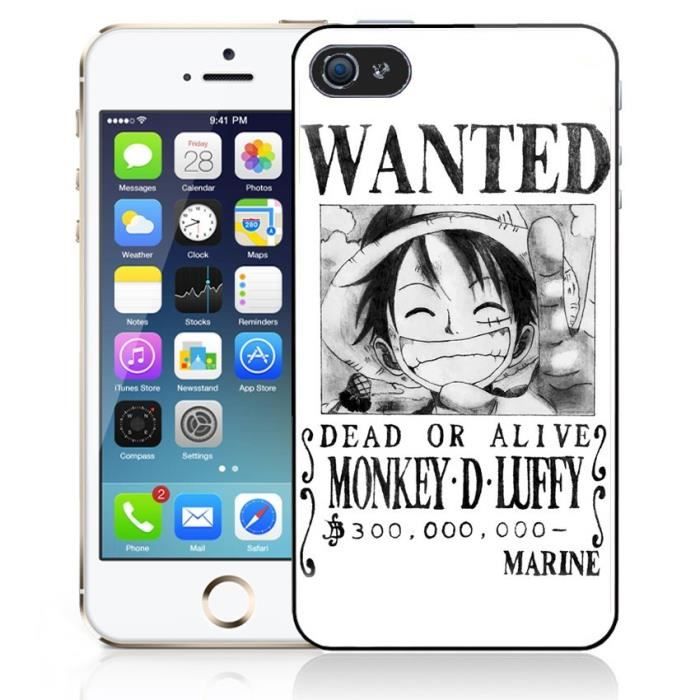 Coque iPhone 6 Plus One Piece - Affiche Wanted Luffy