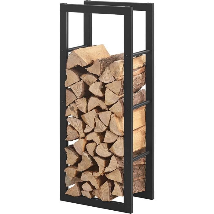 Support pour bois de chauffage d'extérieur robuste pour rangement