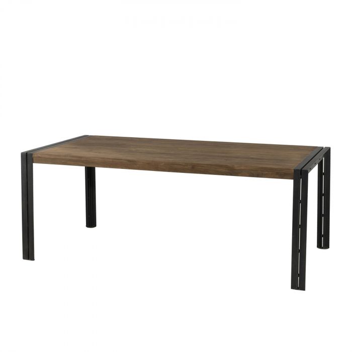 Table A Manger De 8 A 10 Personnes Style Industriel En Bois Teck