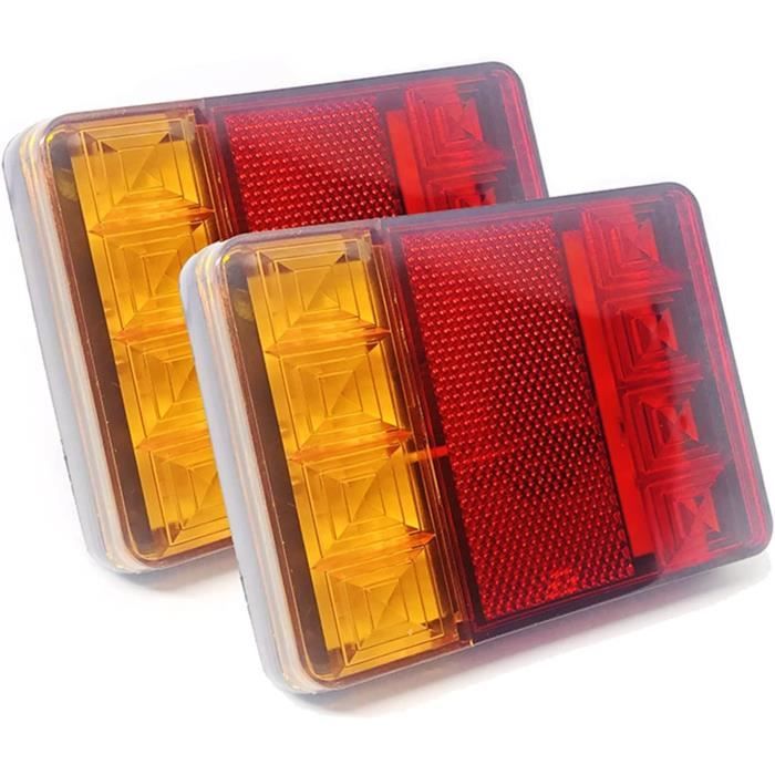 Feu arrière de voiture RC 8 LED RC Light Set pratique pour 1/10 RC voiture camion chenille avec 4pcs LED blanches rc led dilwe led Lichtmaschinen