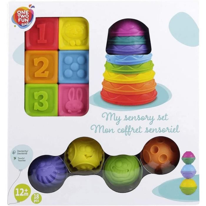 Coffret sensoriel hochets multi-âge - Multicolore - Kiabi - 29.90€