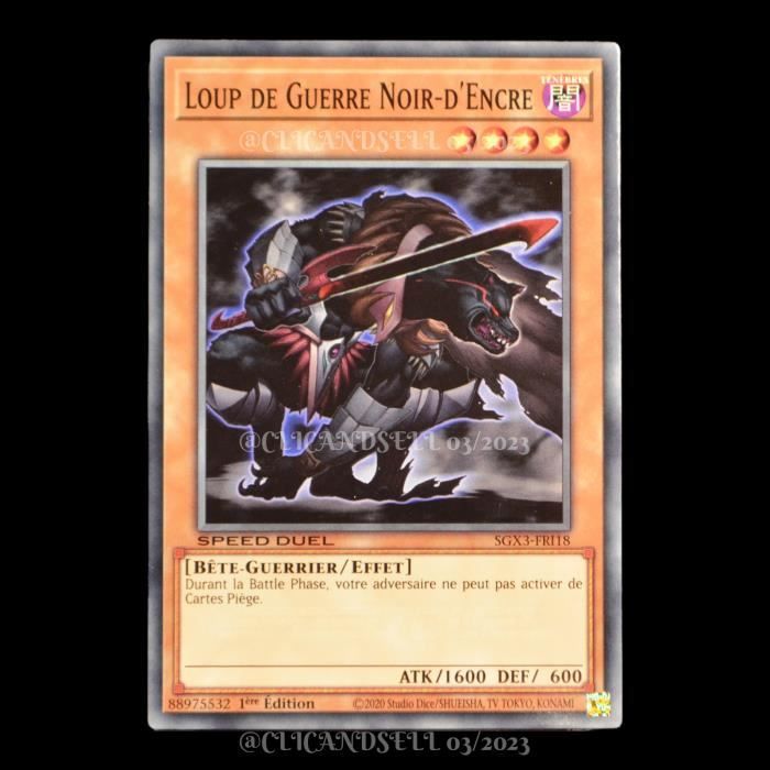 Carte Yu-Gi-Oh! Loup De Clair De Lune SHVI-FR012 - Super Rare 1ère édition, état Excellent