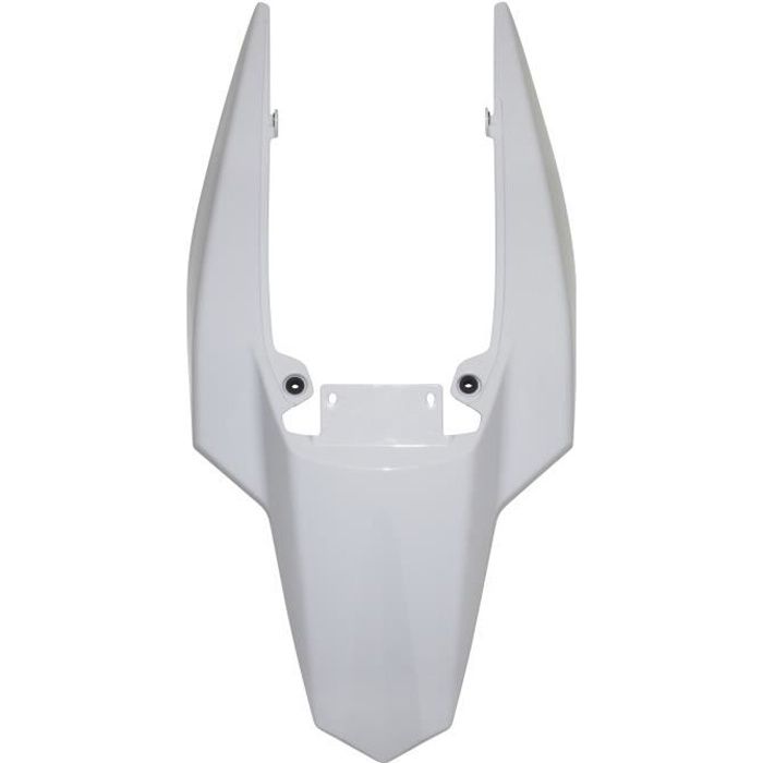 Coque arrière P2R pour Moto Derbi 50 Senda DRD 2011 à 2020 blanc brillant