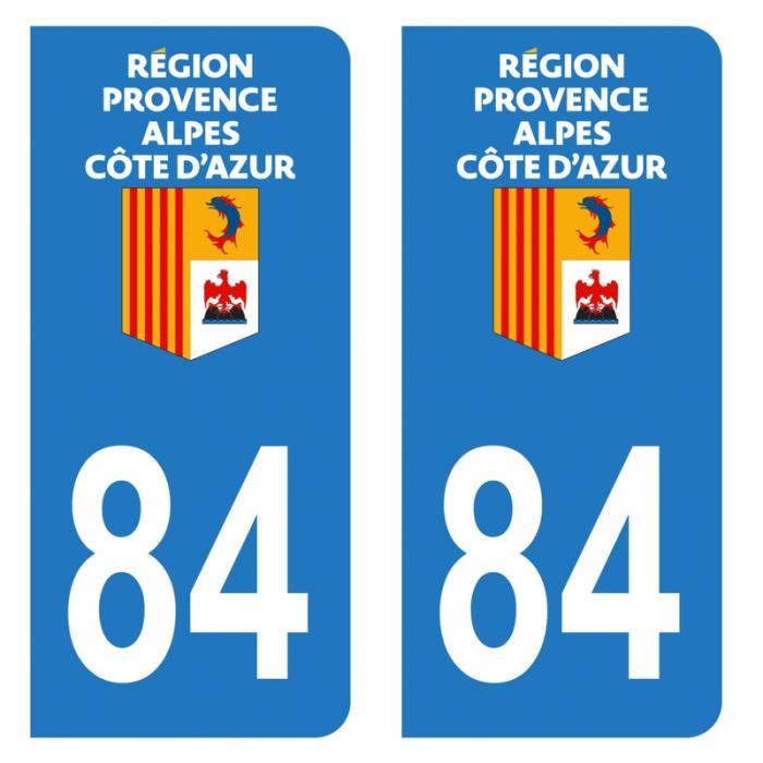 2 Stickers Plaque Auto Département 24 - Marque SAFIRMES - Garantie 3 Ans - Neuf
