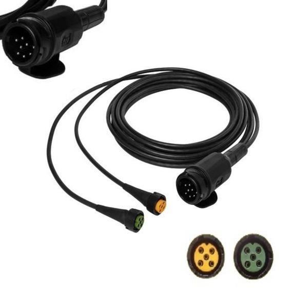 Aspock Cable De Raccordement 7 Broches Avec 2x Baionnette Connecteur Principal Cable Remorque Cable