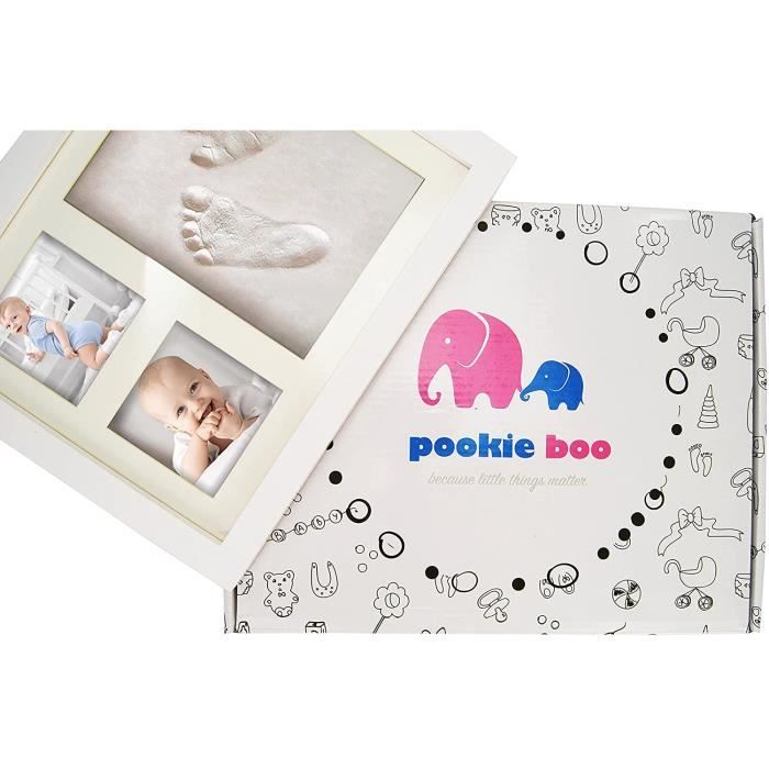 Kit Empreinte Pieds Et Mains Bebe 100 Non Toxique Cadre Boisverre Acryliquesupport Pour 2 Photos Idee Cadeau Pour Enfantsjeunes M Cdiscount Maison