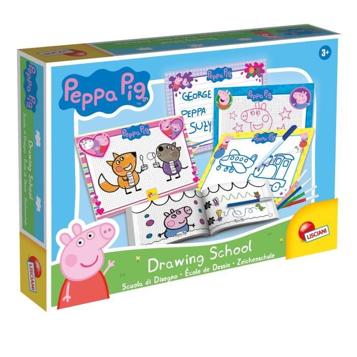 Ecole de dessin - Peppa Pig drawing school - pour apprendre à dessiner - LISCIANI