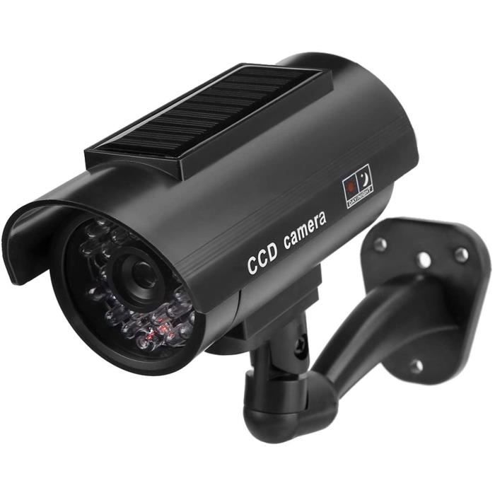 Fausse Caméra De Surveillance Extérieur/intérieur Avec LED Qui Clignote - Coque ABS Anti-poussière Et étanche - Effet Dissuasif Réel Sans Le Prix D'une Vraie Caméra