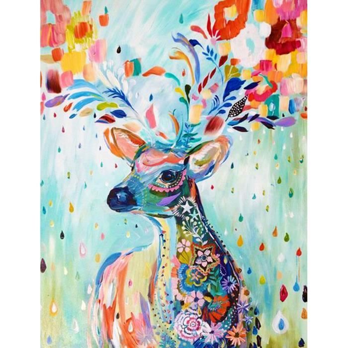 Kit Peinture Par Numéros Chat Et Fleurs - Toile 30x40 Cm, Pour Adultes, Détente DIY