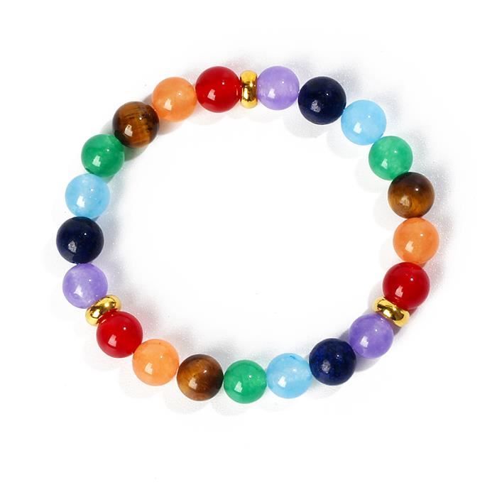 Bracelet Homme Perles Hématite Protection Reiki - Bijou Bien-être Neuf Sans Emballage