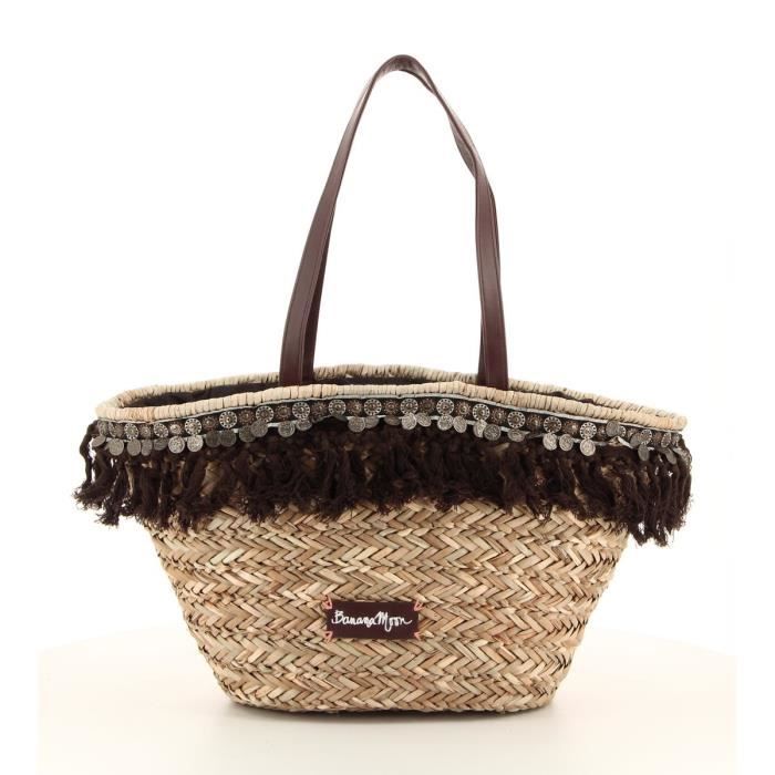 Sac De Plage Banana Moon Marron Achat Vente Panier Sac De