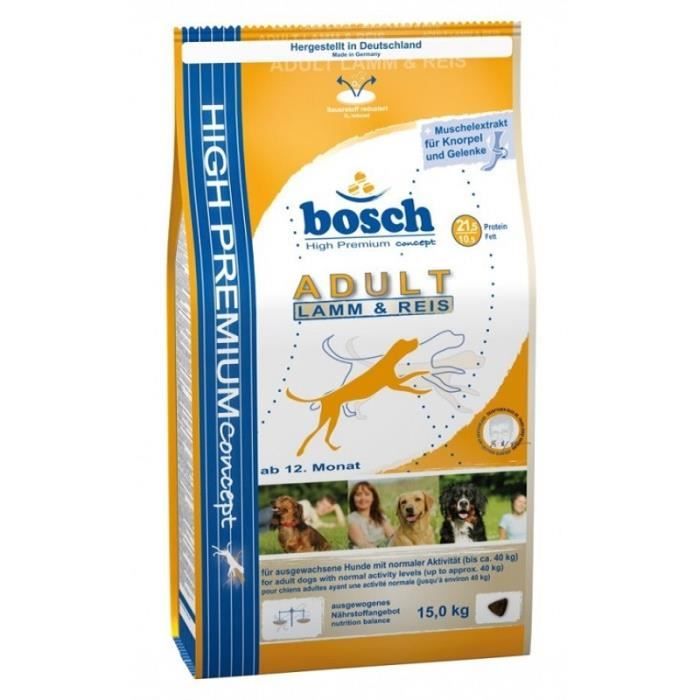 Nourriture Pour Chien Bosch Adulte Agneau Riz – 15 Kg - vue 3
