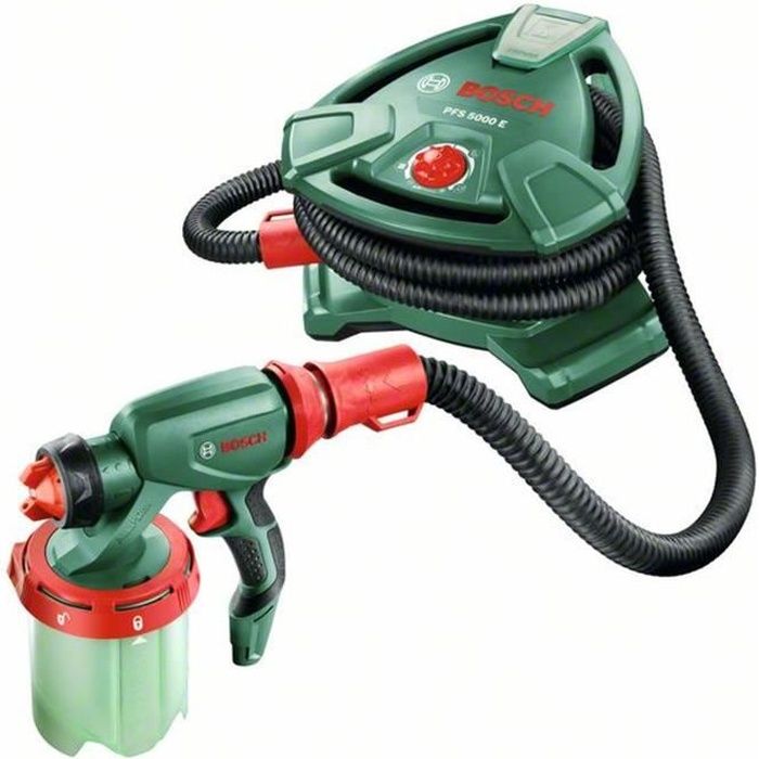 BOSCH Pistolet à peinture PFS 5000 E - 1200 W - Débit : 500 ml/min + Malaxeur