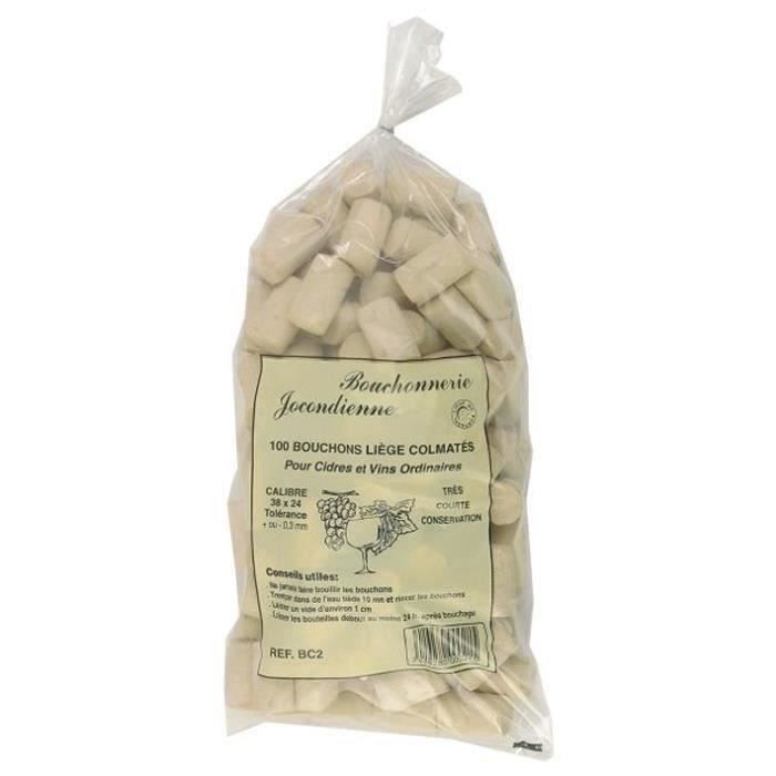 BOUCHONNERIE JOCONDI Bouchon cylindrique en liège colmaté 38x24 mm