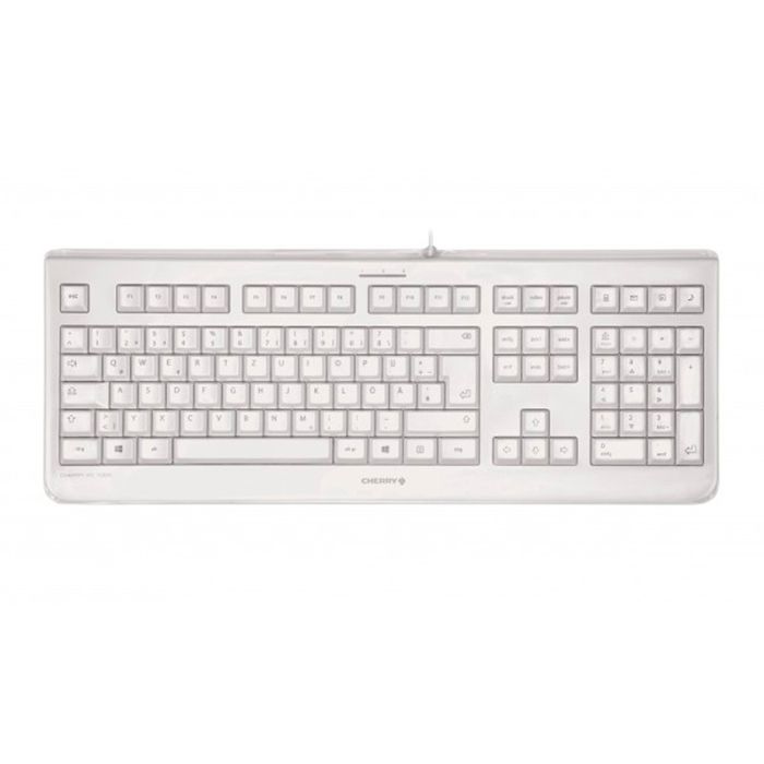 Clavier étanche CHERRY KC-1068 IP68 USB blanc QWERTY – Anti-poussière et antisalissure