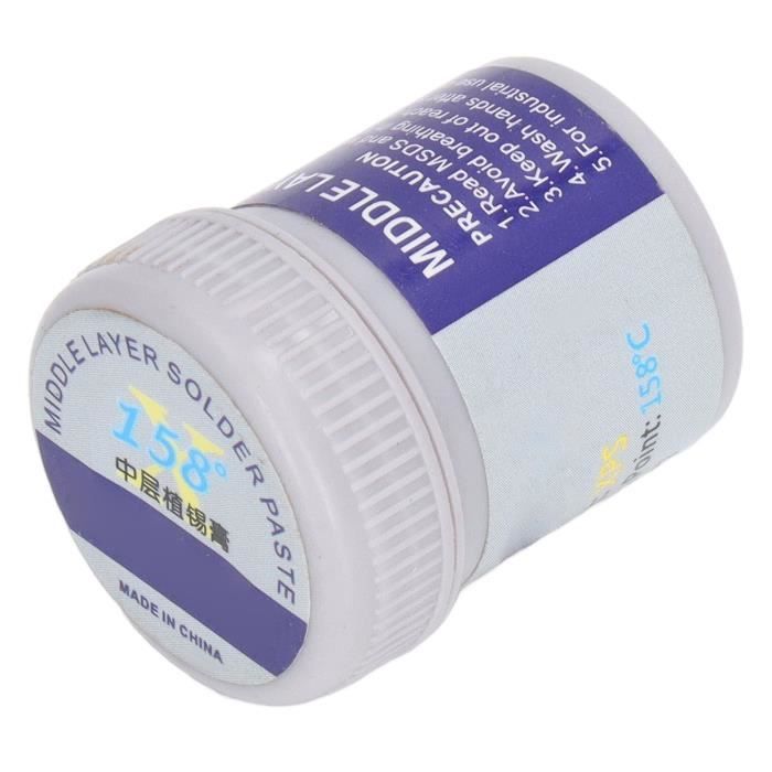 Pâte à Souder Sn42/Bi58 Basse Température 138°C – 30/55g Pour PCB BGA PGA