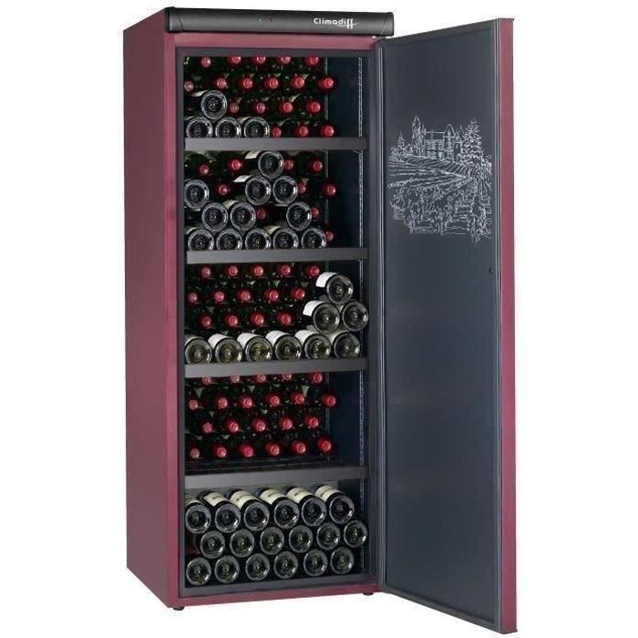 Climadiff Cvp215 Cave A Vin De Vieillissement 216 Bouteilles Pose Libre A L 62 X H162 Cm