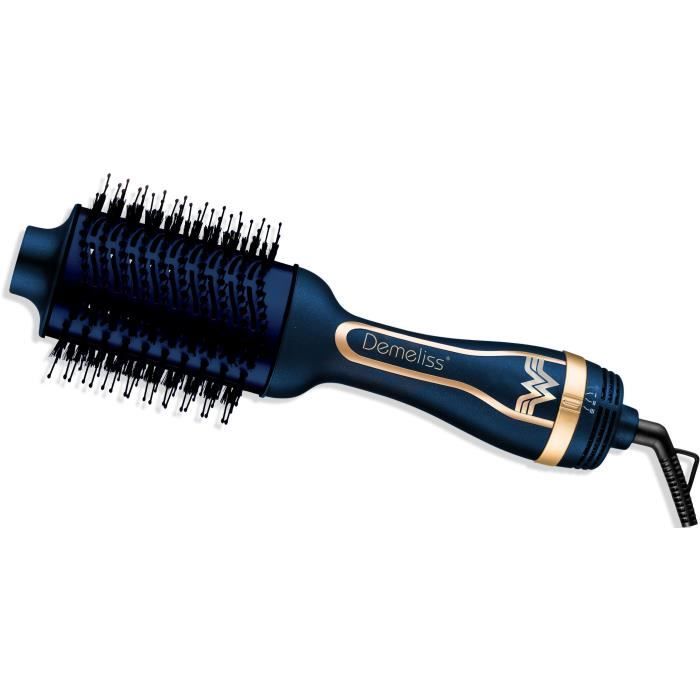 Brosse soufflante volumisante DEMELISS - Design wonder woman - 1200w - 3 réglages de température - r