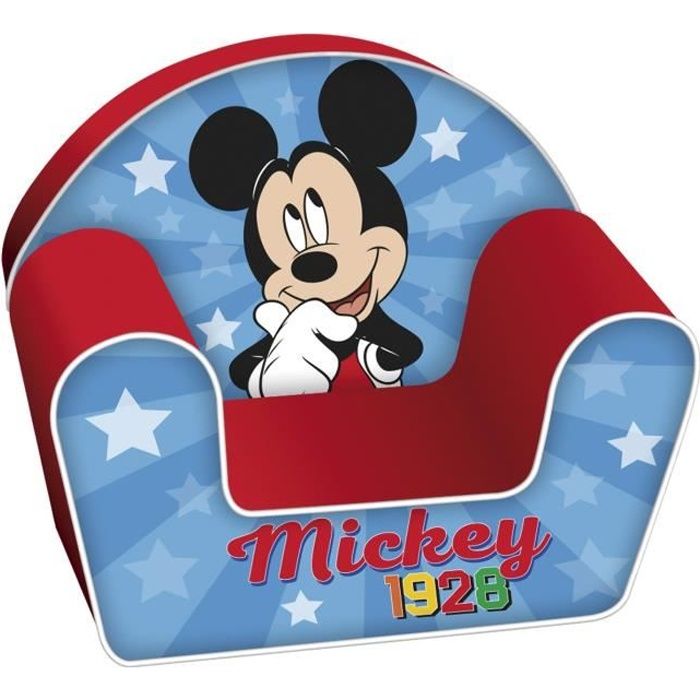 disney mickey mouse fauteuil forme club en mousse 41x50x32 cm