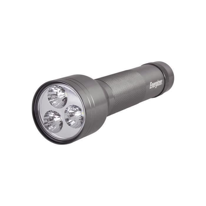 Lampe torche ENERGIZER Metal LED 135 lumens avec 2 piles D Cdiscount Bricolage