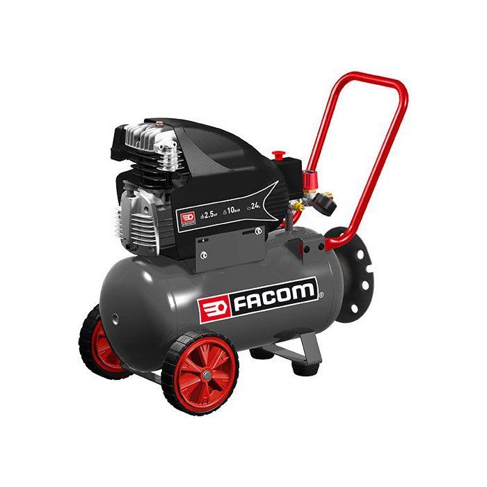 Compresseur Horizontal Facom Moteur induction 24 25 HP 10 bars - vue 2