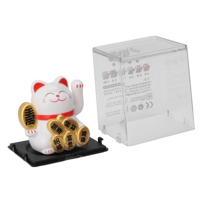 XIJ Ornement de chat porte-bonheur à énergie solaire Statue de chat porte-bonheur deco table XIJ Ornement de chat porte-bonheur à énergie solaire Statue de chat porte-bonheur deco table