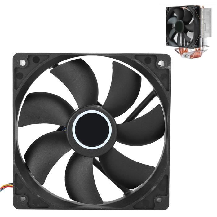 Ventilateur Refroidisseur CPU Silencieux 80mm 4 Broches KIMISS – 12V 4000RPM PWM Contrôle Température FA08025M12LPA