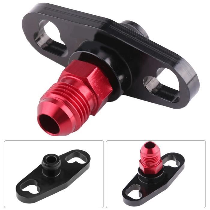 Adaptateur Rail Carburant En Alliage Aluminium - Régulateur Pression Freinage Voiture - Noir/Rouge
