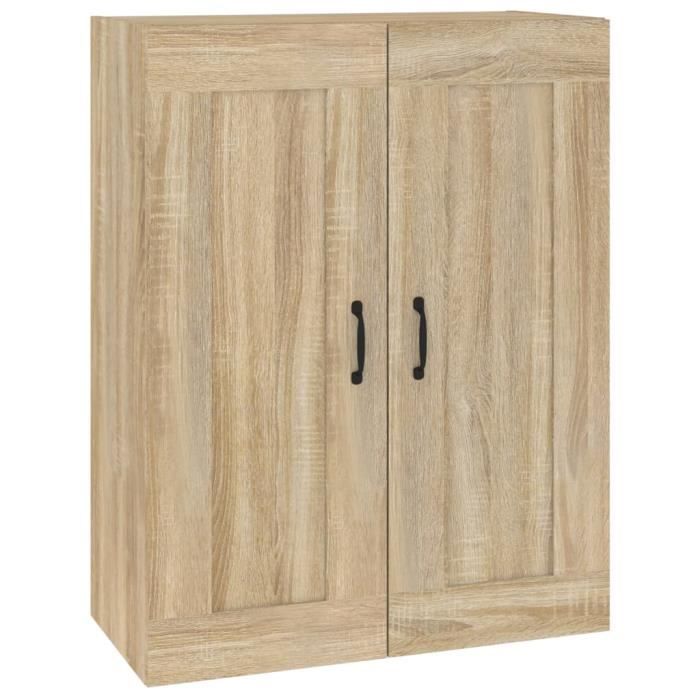 FYDUN Armoire murale suspendue Chêne sonoma 69,5x32,5x90 cm CN012