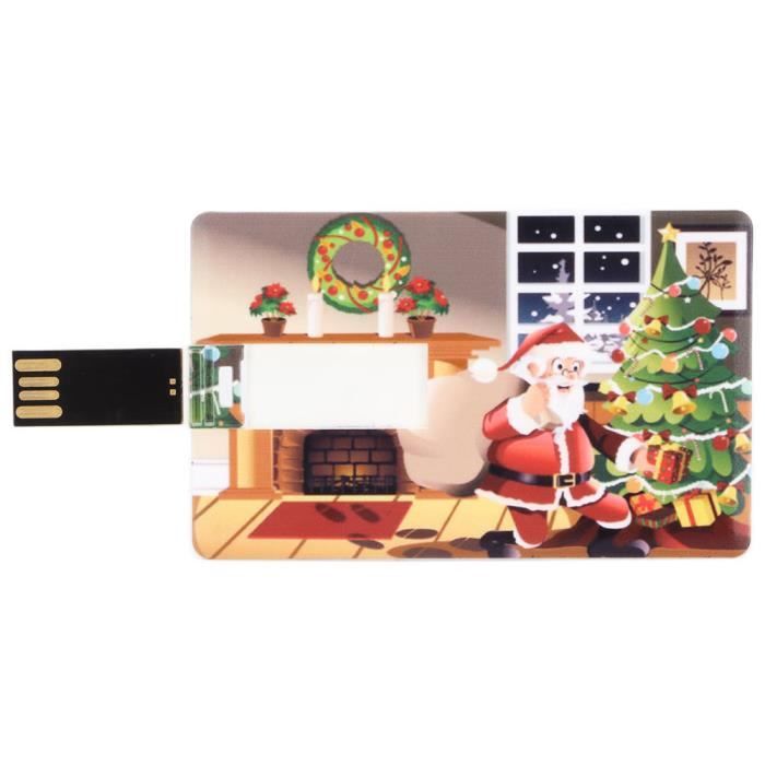 GOTOTOP Clés USB Clé USB USB2.0 Mignon Drôle Père Noël Memory Stick