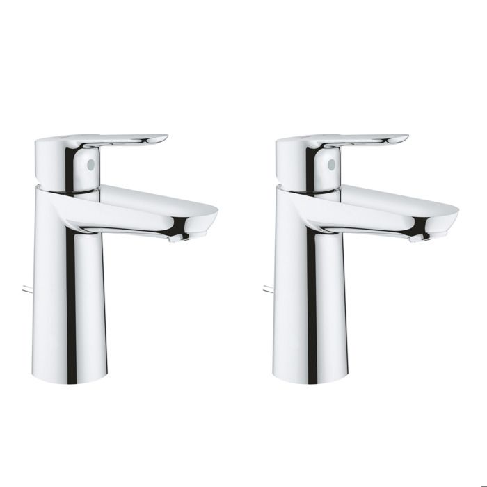 Lot de 2 mitigeurs Lavabo de taille avec tirettes et vidages DN 15 MitigeurM2 DUO