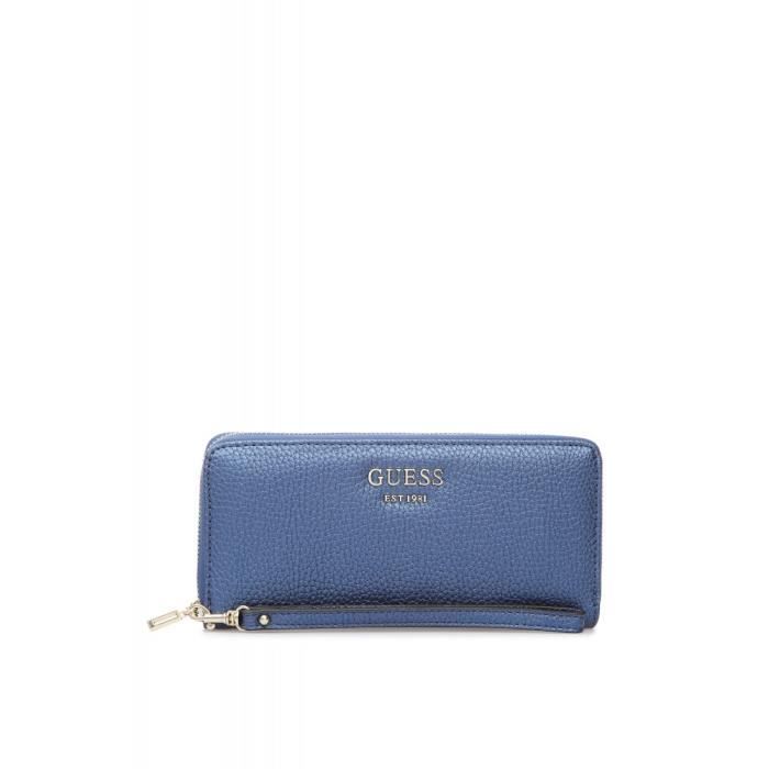 Guess Portefeuille Femme Vikky Swmg6995460 Bleu Achat Vente