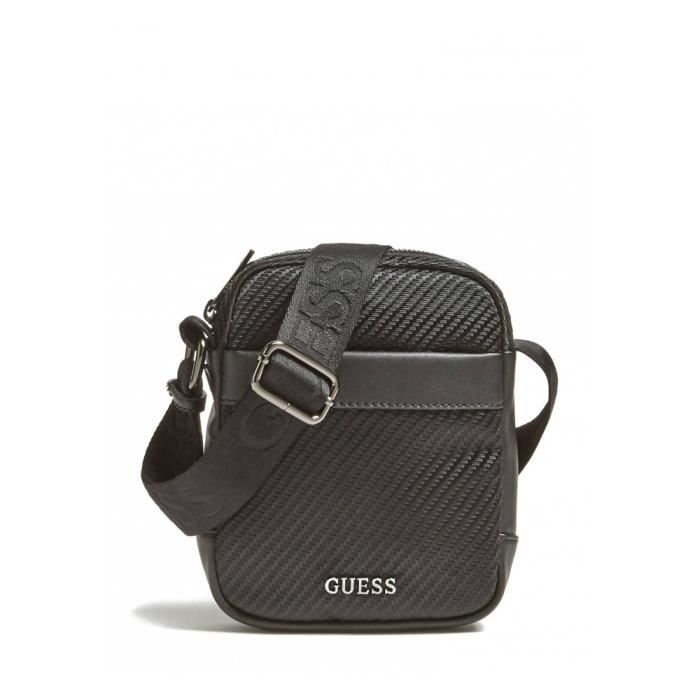 Guess Sacoche Homme Global HM6672 Noir - Cdiscount Bagagerie - Maroquinerie