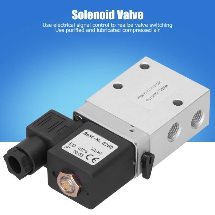 Heschen électrique Pneumatique Électrovanne 3V210-08 24VDC 4.8W PT1/4 3