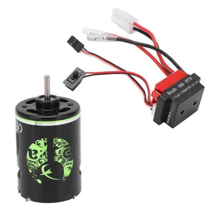 Moteur Balayé 540 35T + ESC 360A – Couple élevé, Faible Bruit, Protection Basse Tension – Pour SUV Et Crawler RC