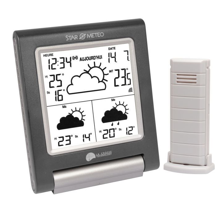 La Crosse Station Star Météo avec prévisions J + 2 Cdiscount TV Son Photo