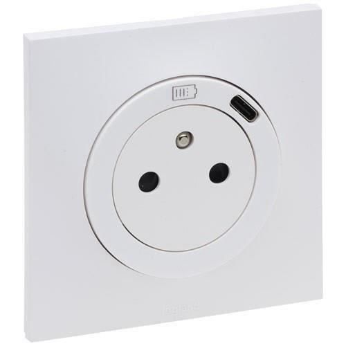 Prise de courant Legrand - Double prise de courant 2P+T 16A 1 poste