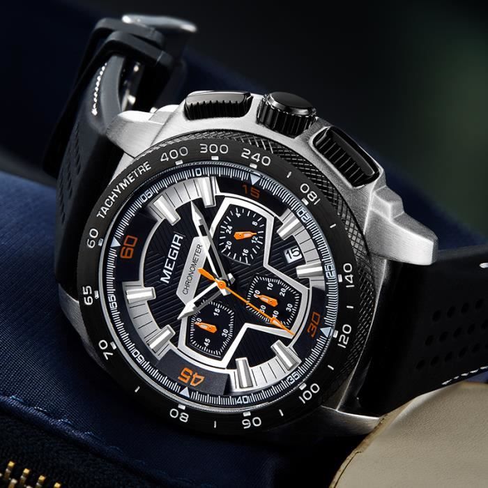 Montre store megir chronographe