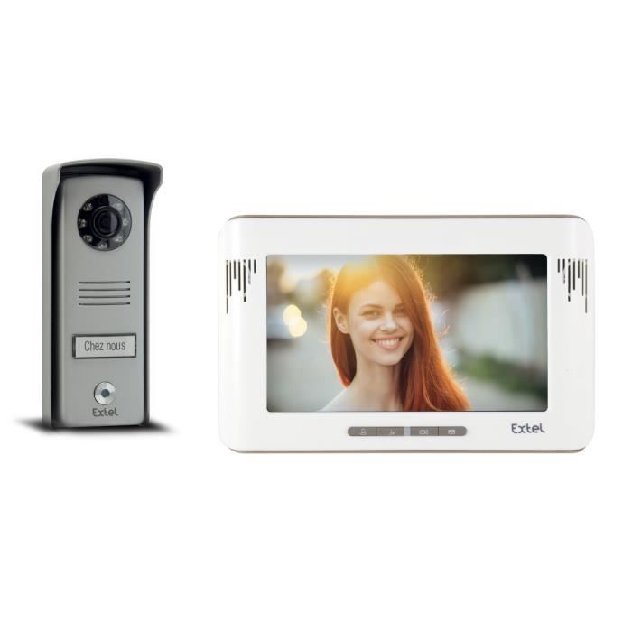 extel visiophone couleur 2 fils mika 7 pouces cdiscount bricolage