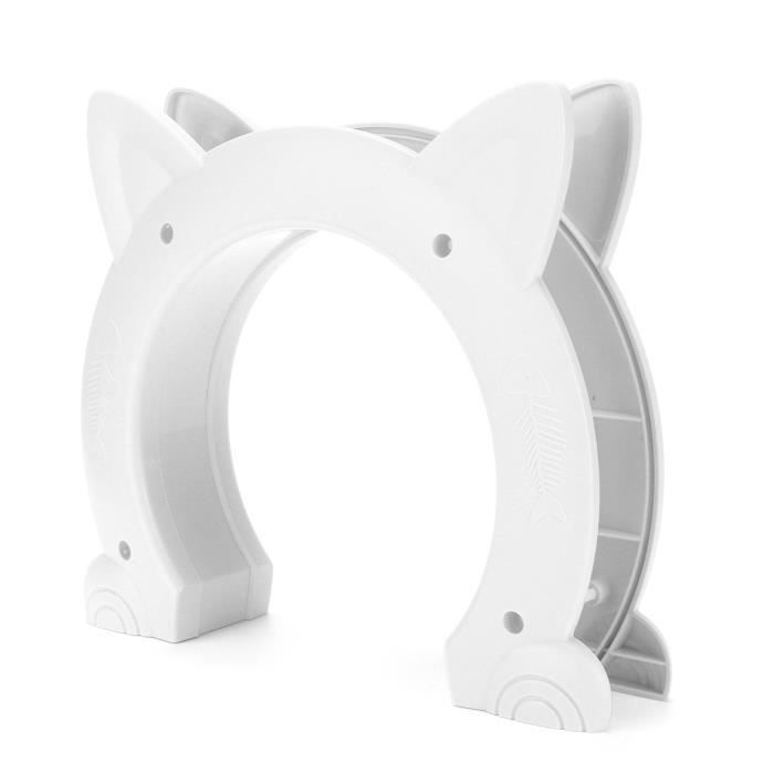 Meilleurs prix pour minifinker Porte de passage pour chat minifinker Porte intérieure pour chat Porte de Chat Porte de animalerie plumeuse Blanc