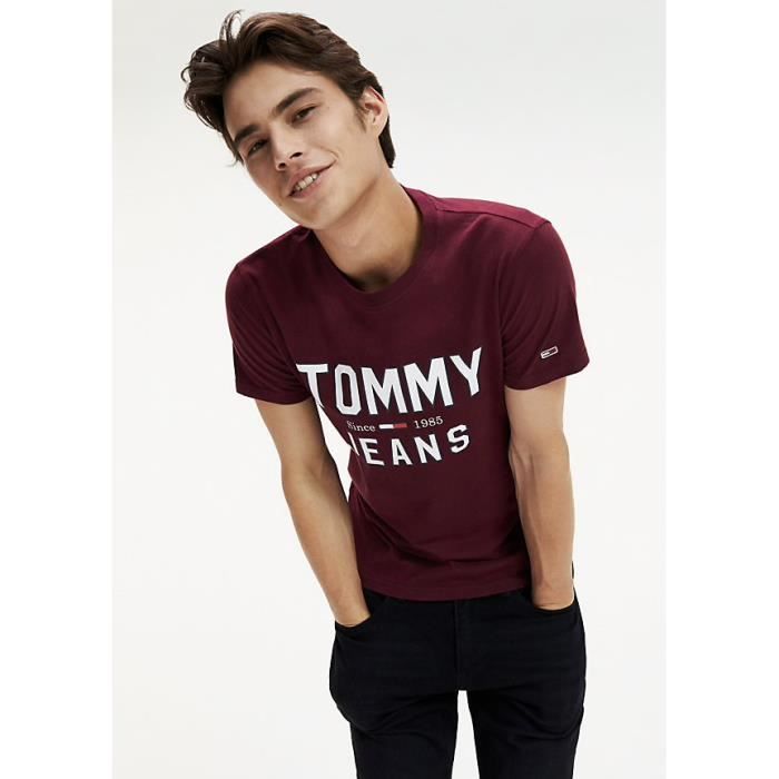 tommy hilfiger t shirt bordeaux