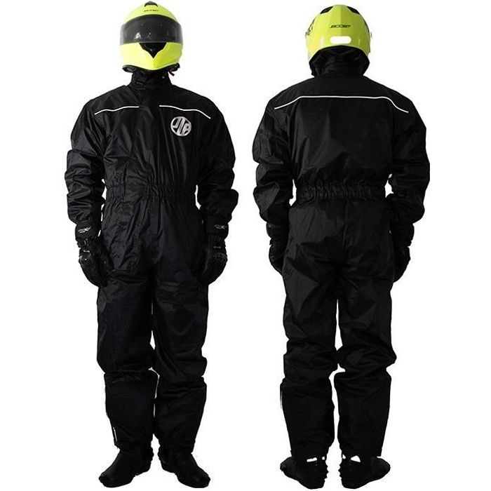 ILM Combinaison Pluie Imperméable Moto Homme-Vêtements de pluie Résistante  à l'usure, 6 Poches, Ensemble de 2 Pièces avec Veste et Pantalon