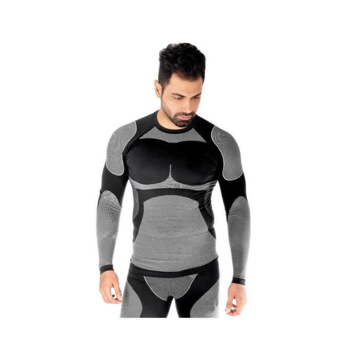 Leggings Thermiques Homme ARCITON Coton Élasthanne - Sous-Vêtement Base Layer Sport Chaud