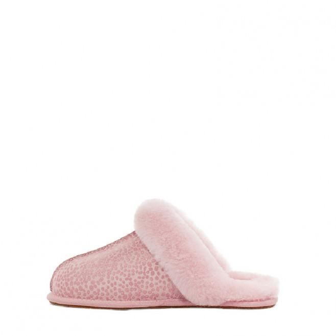 Chausson UGG SCUFETTE II SPARKLE SPOTS ZZZ BELT Rose Mixte