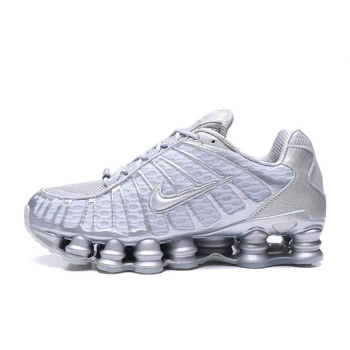 Baskets Nike Air Max shox TL 1308 Homme Chaussures de Running Argent Argent  - Cdiscount Chaussures
