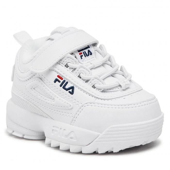 Sneaker Mixte Enfant FILA Disruptor E Blanc Synthetique Plat